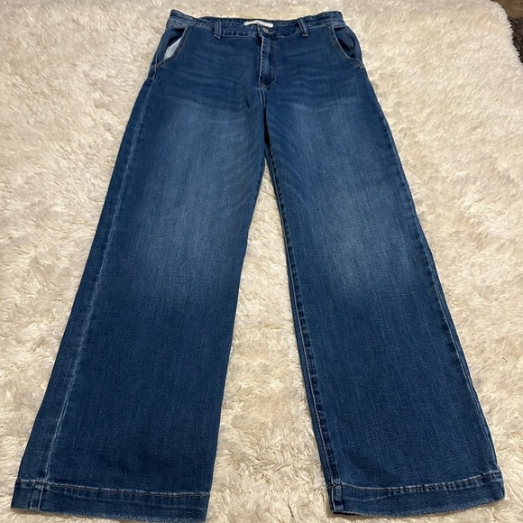 KanCan Denim - KanCan Estilo Los Angeles Women’s Size 13 30 Wide Leg Denim Blue Jeans EUC